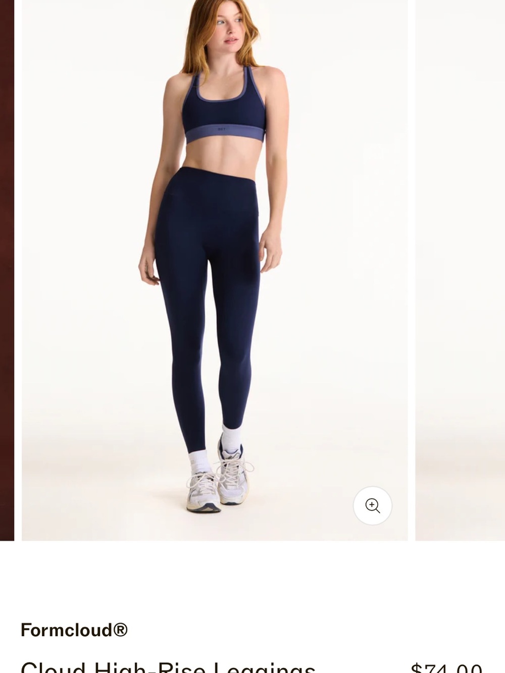 SET Active Navy High-Rise Leggings & double layered bra